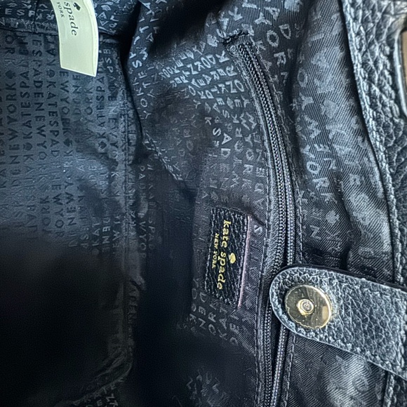 Kate Spade tri-color Purse Black, White and Cream Gently Used - Picture 10 of 10